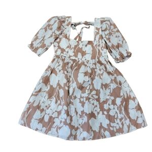 Sofie the Label Palmer Mini Dress Puff Sleeve Feminine Cotton Women's Medium